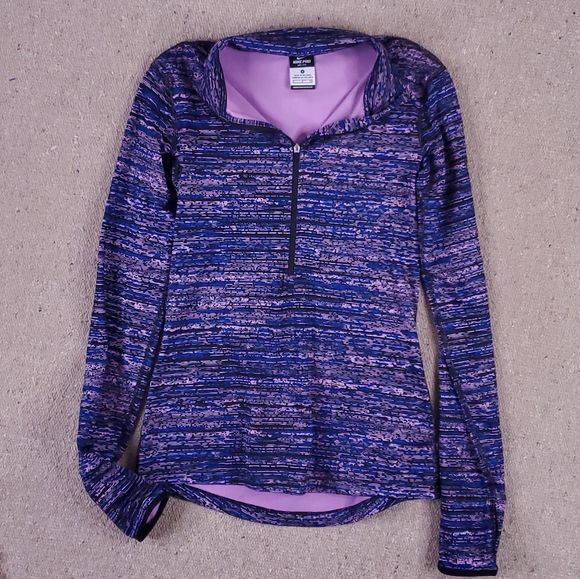 Nike Tops - Nike Pro Fit Quarter Zip Long Sleeve Top